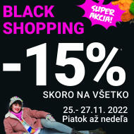 -15 % BLACK SHOPPING