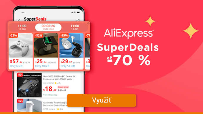 AliExpress - Super Deals až -70 %