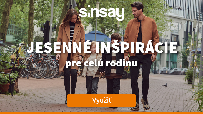 Sinsay - Jesenné inšpirácie pre celú rodinu