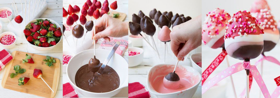 jedlý darček na Valentína - jahody v čokoláde