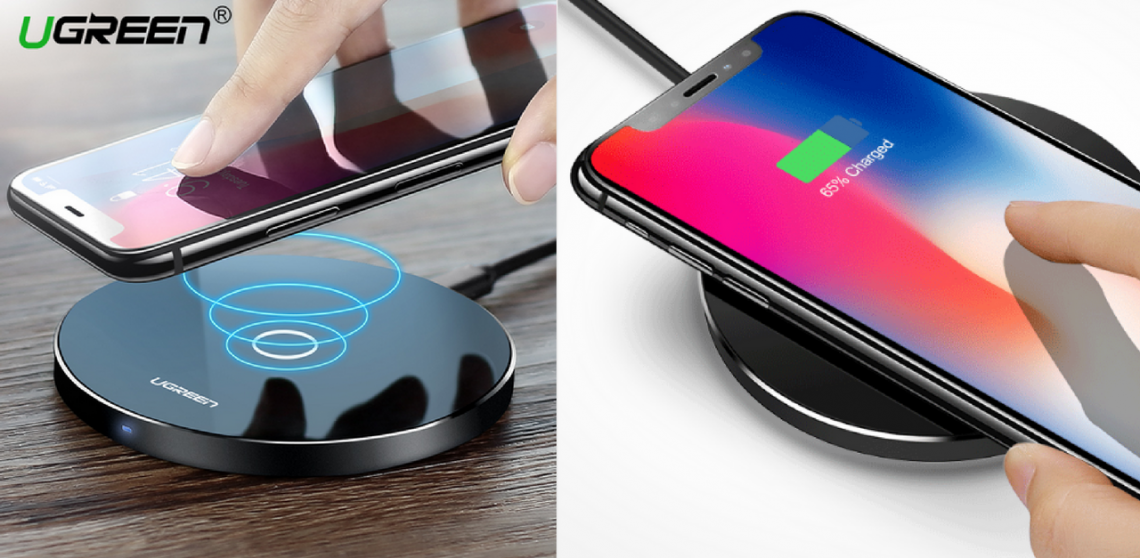 Bezdrôtová nabíjačka na iPhone a Samsung